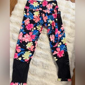 Leggins from pink floral